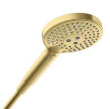 Obrázek HANSGROHE AXOR Showersolutions sprcha ruční 120 3jet 26050950 - kartáčovaná mosaz
